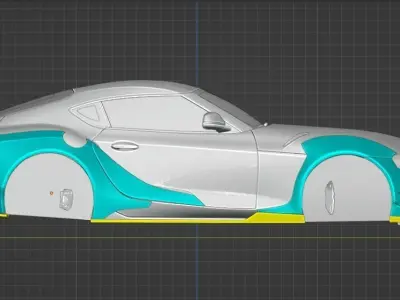 Toyota Supra A90 Prior Design 3D model