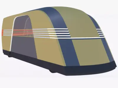 Tesla Robovan exterior 3D model