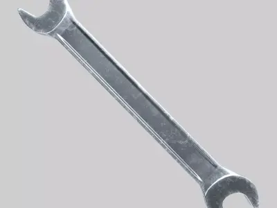 Double-Ended Spanner   Low-poly 3D model