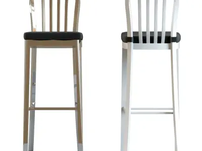 Crate and Barrel - Delta Bar Stool 3D model