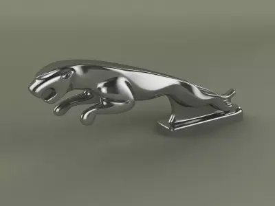 Jaguar mascot 3D model