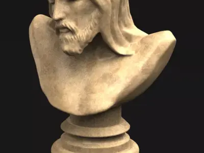 Christ Bust 3D print model