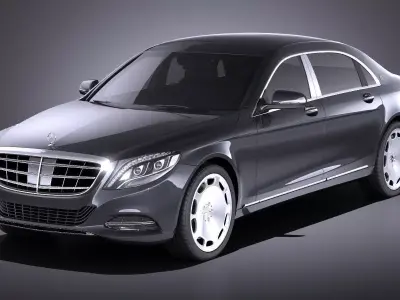 Mercedes-Benz S-Class Maybach 2016 VRAY 3D model