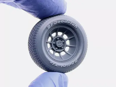 15x8 Vector Wheel BFGoodrich Radial TA Tire 3D print model