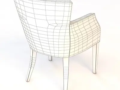 Bolier Modern Luxury Dining Chair 90016 3D model