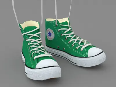 Sport old school Shoes 3D model