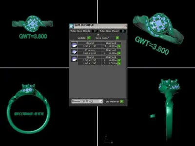 FASION RING 3D model buy