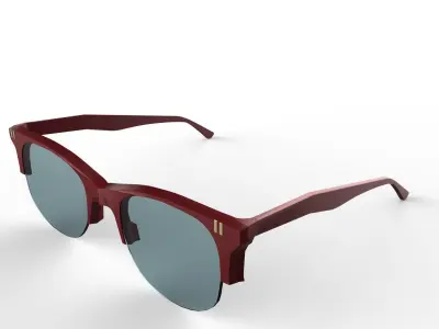 glasses pair of sunglasses Low-poly 3D model