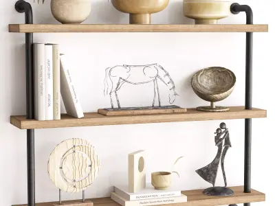 Decorative Set 12 3D model shop