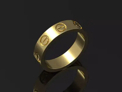 Wedding rings Love 8 size 3D print model