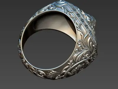 man ring lion 3D print model