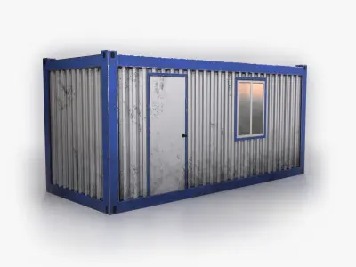 Office Container Low-poly 3D model