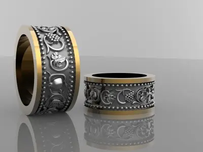 Marrige rings 3D print model