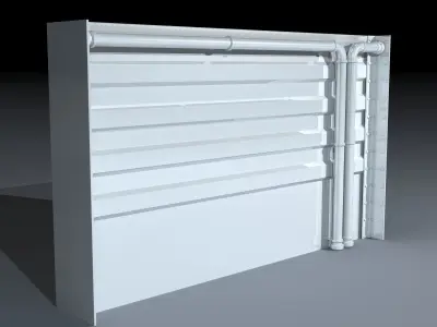 Metal Wall Element 3D model