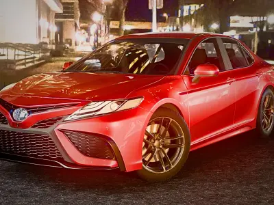 Toyota Camry Hybrid 2022 Rigged 3D model