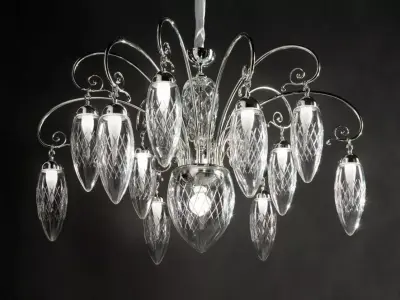 Chandelier Masiero Luxury Magnifica 12 1 3D model