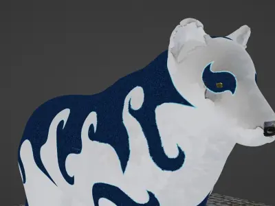 Japanese Yokai - Raiju 3D model