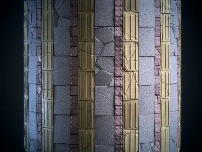 Stone Floor Material - VOL 14 - Maps - SBsar Texture