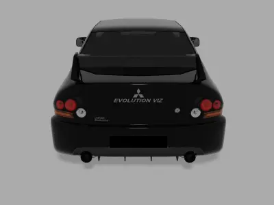 lancer evo 9 Low-poly 3D model