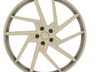 3d printable RZ-103 Lexani wheels 3D print model