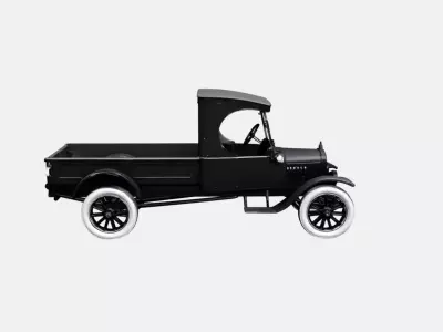 1925 Early Pickup Truck Model First Generation Utility Vehicle 3D model