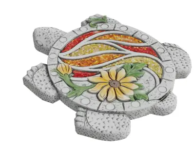 Glittering Turtle Stepping Stone Low-poly 3D model