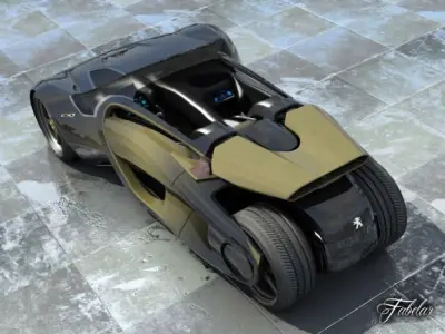 Peugeot Concepts 1 2 0 3D model