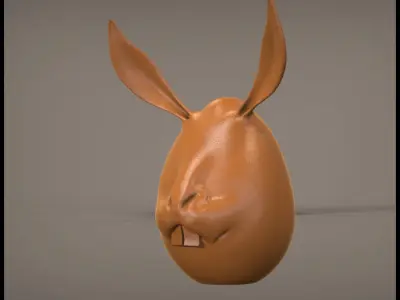 Bunny Egg 3D print model