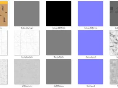 Cardboard Boxes Collection 02- PBR Low-Poly Low-poly 3D model