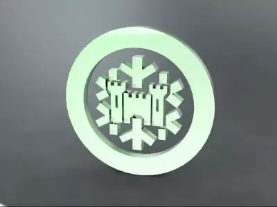 Castle Lite Logo Free 3D model