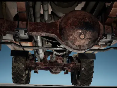 Truck Levo M2542 - Unreal Engine Project Low-poly 3D model