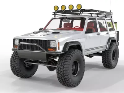 Jeep Cherokee XJ 1998 Sport Road Version 4x4  3D model