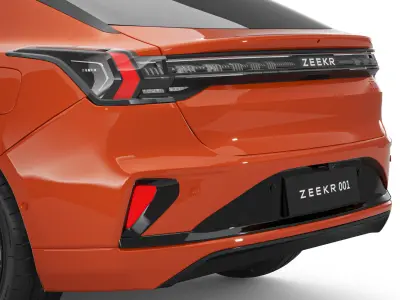 2025 Zeekr 001 With Interior 3D model