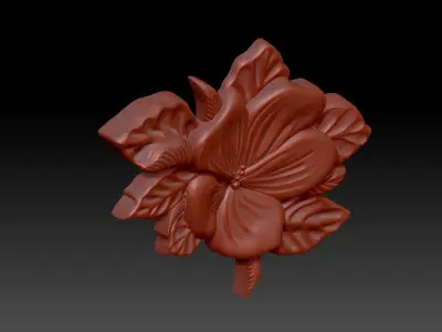 Decor with flowers 3D print model