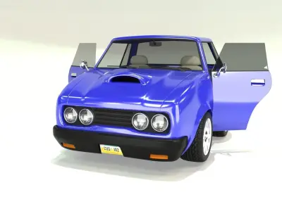 Cartoon Car 3D model purchase