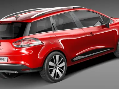 Renault Clio Estate 2013 3D model