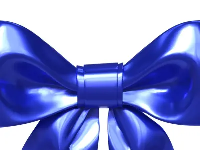 Christmas Bow Ribbon 31 Low-poly 3D model