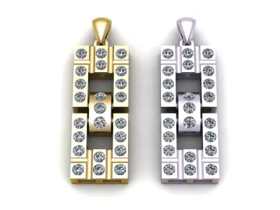 Fashion Simple Luxury Pendant 3d Printable Model 3D print model