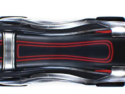 Cartoon Toy AR Racing Car 03 Low-poly 3D model