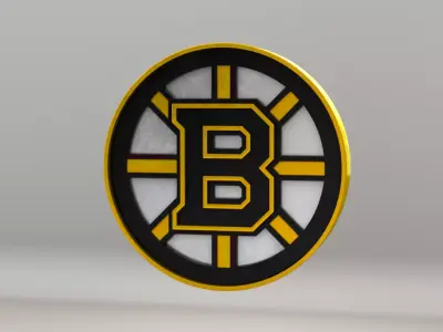 NHL Boston Bruins Team Logo 3D model