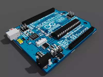 Voxel Arduino Uno R3 MagicaVoxel Low-poly 3D model