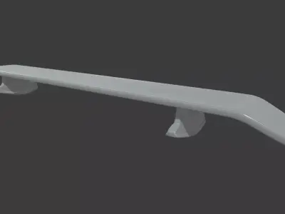 Car Spoiler 01 Low-poly 3D model
