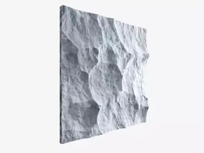 478-RockPanel piece of rock 3D model