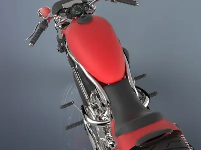 Motorcycle harley-davidson harley-davidson harley-davidson ha... 3D model