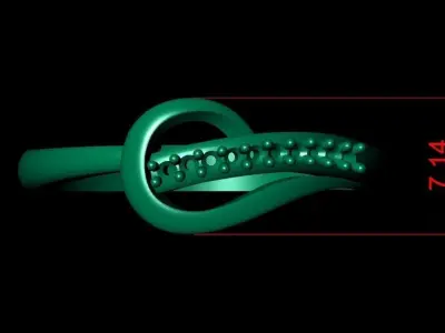 Engagement Ring Free 3D print model 2