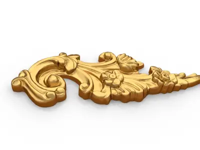 Classic decor ornament carved 23 3D model