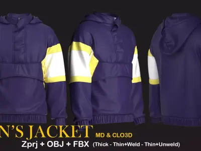 Mens Jacket 2 3D model