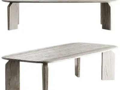 Giotto Rectangular Table by Exteta 3D model