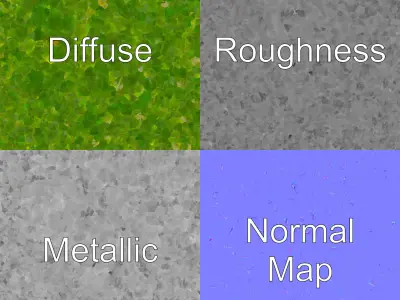 Fresh Watercress Leaf Textures model pack Low-poly 3D model