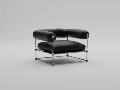 Leather Chairs furniture pack 3D model